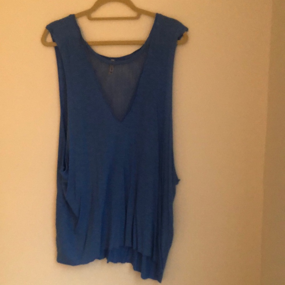 Emma & Sam Blue Ribbed Tank